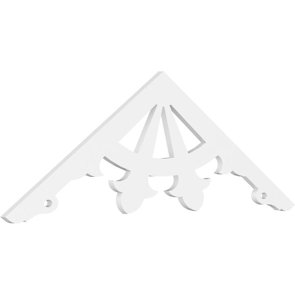 Ekena Millwork Pitch Riley Architectural Grade PVC Gable Pediment, 60"W x 20"H x 1"P (8/12) GPP060X020X100RIL - main